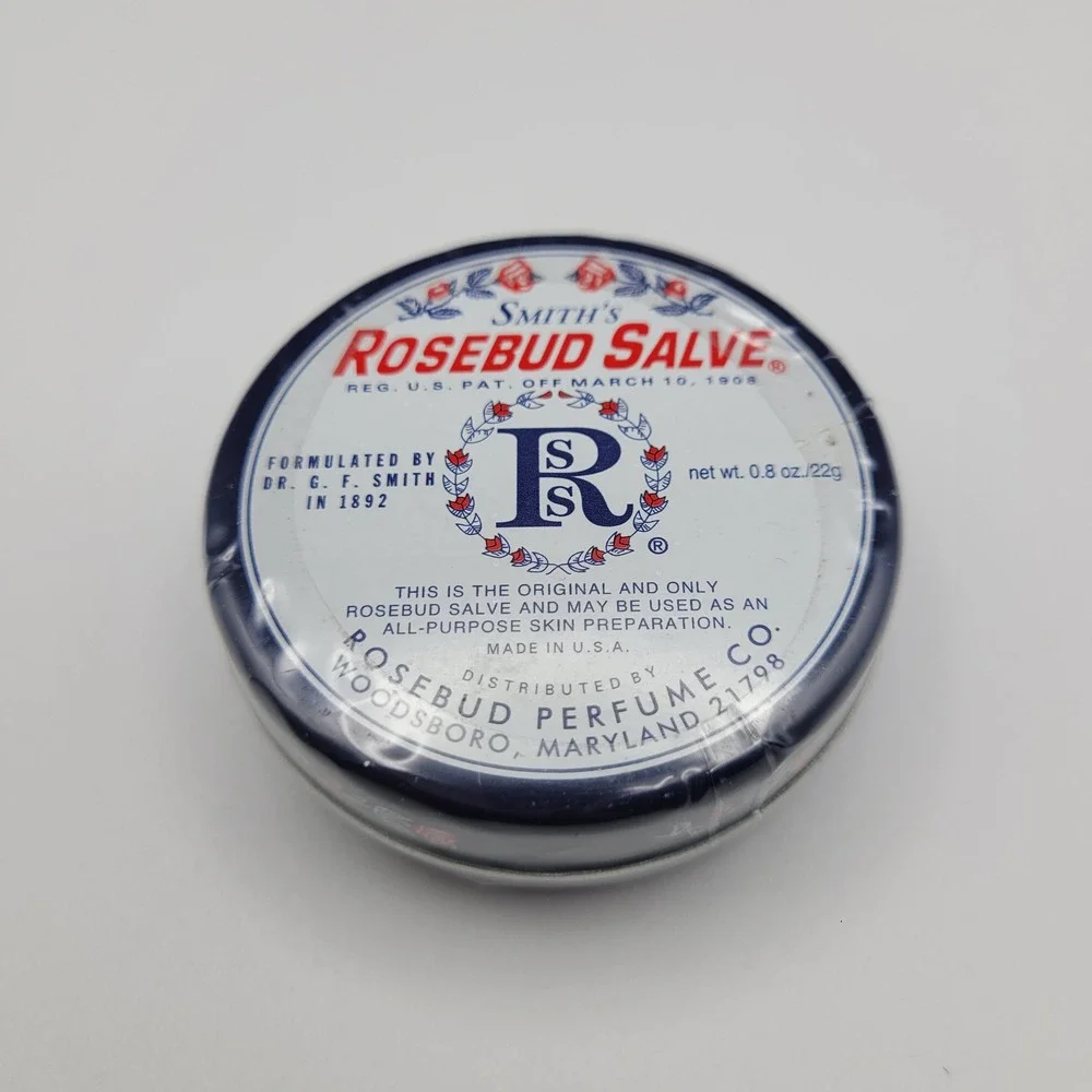 Smith's Rosebud Salve Multi-Purpose Lip Balm Skin Ointment 0.8oz Tin New